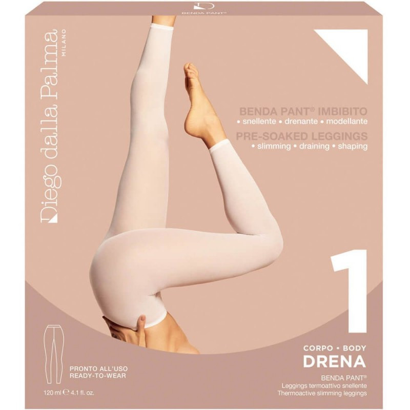 1 Drena - Benda Pant Leggins Thermoactive Slimming LEGGINS CREAM